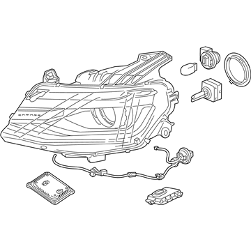 Chevy 84364823 Headlamp Assembly