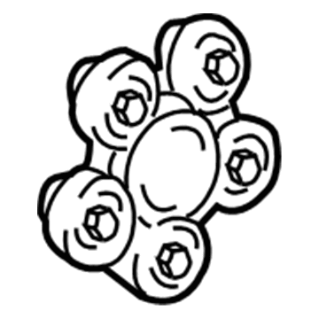 GM 22624424 Center Cap 22624424 GM Center Cap Illustration 1 of 1