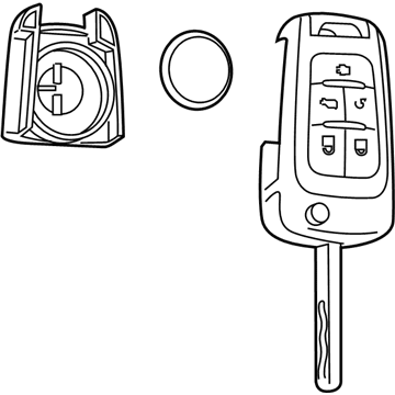 GM 13584828 Key 13584828 GM Key Illustration 1 of 1