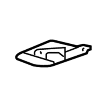 GM 15830965 Upper Track Lower Support, Rear 15830965 GM Upper Track Lower Support, Rear Illustration 1 of 1