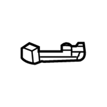 GM 20814566 Roller Bracket, Rear Lower Passenger Side 20814566 GM Roller Bracket, Rear Lower Passenger Side Illustration 1 of 1