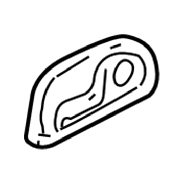 GM 16837019 Bezel, Blue, Front Driver Side 16837019 GM Bezel, Blue, Front Driver Side Illustration 1 of 1
