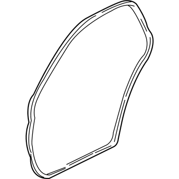 GM 89022832 Surround Weatherstrip 89022832 GM Surround Weatherstrip Illustration 1 of 1
