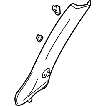 GM 25717518 Windshield Pillar Trim, Passenger Side 25717518 GM Windshield Pillar Trim, Passenger Side Illustration 1 of 1