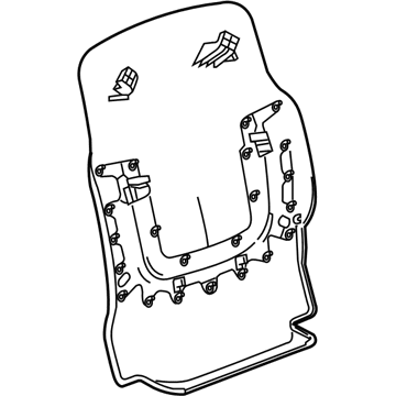 Chevy 23365180 Seat Back Panel