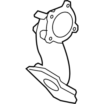 GM 12600895 Exhaust Pipe 12600895 GM Exhaust Pipe Illustration 1 of 1