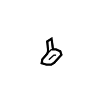 GM 22898827 Windshield Pillar Trim Plug, Driver Side 22898827 GM Windshield Pillar Trim Plug, Driver Side Illustration 1 of 1