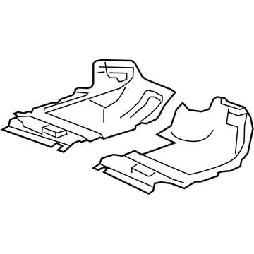 GM 22909231 Carpet, Titanium, Front Passenger Side 22909231 GM Carpet, Titanium, Front Passenger Side Illustration 1 of 1
