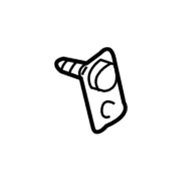 GM 23442415 Rear Body Panel Stud Plate 23442415 GM Rear Body Panel Stud Plate Illustration 1 of 1