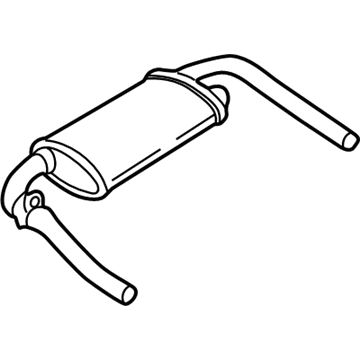Chevy 10289836 Muffler With Tail Pipe