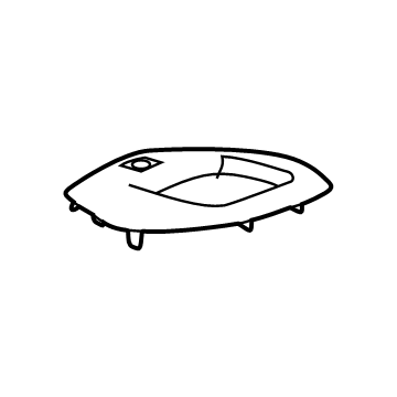GM 42712242 Trim Bezel, Jet Black 42712242 GM Trim Bezel, Jet Black Illustration 1 of 1