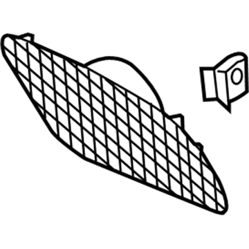 23168530 GM Speaker Grille, Black, Driver Side Illustration 1 of 1