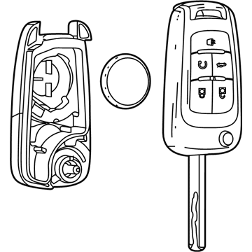 GM 22923862 Key 22923862 GM Key Illustration 1 of 1