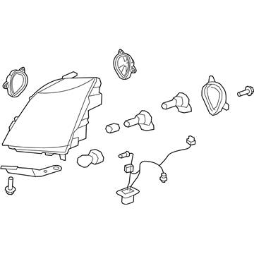 Cadillac 19433121 Headlamp Assembly