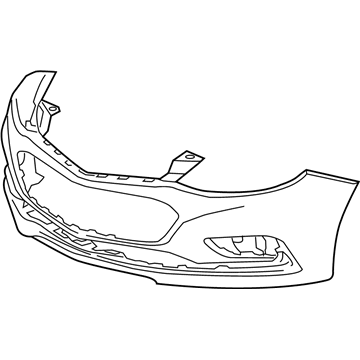 Chevy Cruze Bumper Cover - 84288770