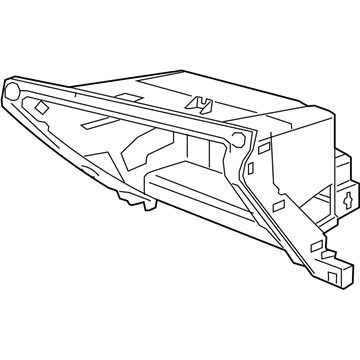 GM 23389955 Glove Box Frame, Black 23389955 GM Glove Box Frame, Black Illustration 1 of 1