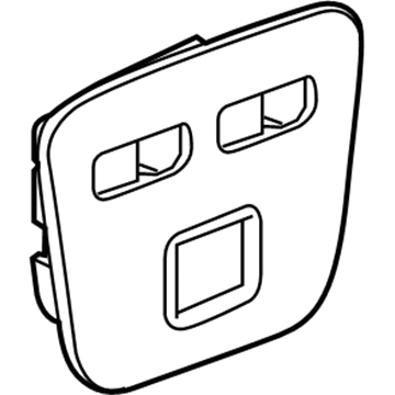 GM 84157560 Accessory Panel, Black 84157560 GM Accessory Panel, Black Illustration 1 of 1