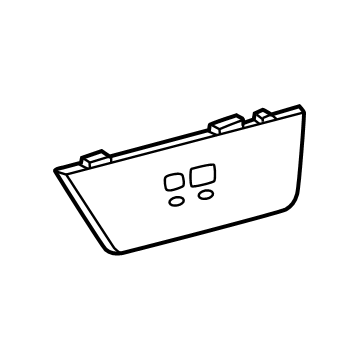 GM 26509573 Plate Assembly-Front Floor Console Trim - Black 26509573 GM Plate Assembly-Front Floor Console Trim - Black Illustration 1 of 1