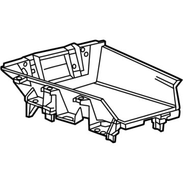 GM 26368608 Compartment Assembly-Front Floor Console Front Black 26368608 GM Compartment Assembly-Front Floor Console Front Black Illustration 1 of 1