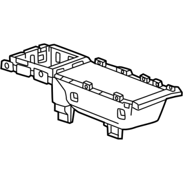 GM 26368623 Compartment Assembly-Front Floor Console Center Black 26368623 GM Compartment Assembly-Front Floor Console Center Black Illustration 1 of 1