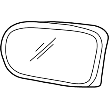 Oldsmobile 88891916 Mirror Glass