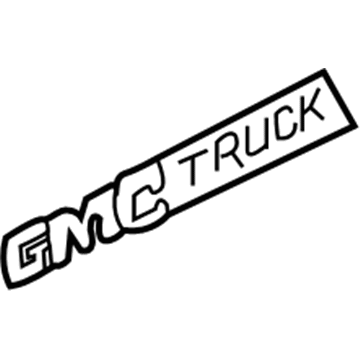 GMC 15675400 Nameplate