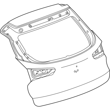 GM 42807920 Lift Gate 42807920 GM Lift Gate Illustration 1 of 1