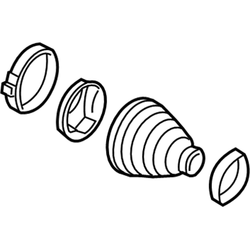 13318004 GM Inner Boot, Front Illustration 1 of 1
