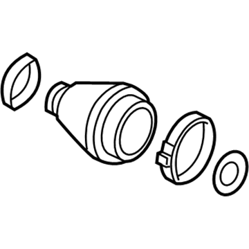 GM 13318002 Outer Boot, Front 13318002 GM Outer Boot, Front Illustration 1 of 1