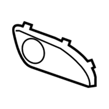 GM 22904742 Speaker Grille, Titanium, Driver Side 22904742 GM Speaker Grille, Titanium, Driver Side Illustration 1 of 1