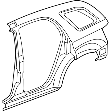 GM 25813687 Uniside Panel, Rear Driver Side 25813687 GM Uniside Panel, Rear Driver Side Illustration 1 of 1