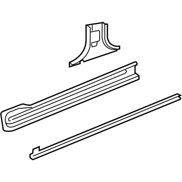 GM 88980759 Inner Rocker 88980759 GM Inner Rocker Illustration 1 of 1