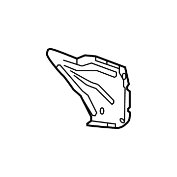 GM 85611553 Wheelhouse Panel, Rear Driver Side 85611553 GM Wheelhouse Panel, Rear Driver Side Illustration 1 of 1