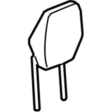 GM 84054040 Headrest, Black, Front 84054040 GM Headrest, Black, Front Illustration 1 of 1