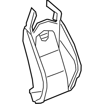 GM 23350821 Seat Back Cover 23350821 GM Seat Back Cover Illustration 1 of 1