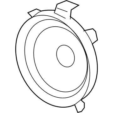 Pontiac 15883023 Rear Speaker