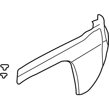 Pontiac 89046254 Wheel Opening Molding