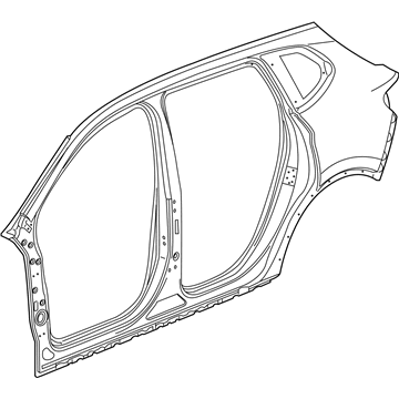 GM 23230380 Uniside Panel, Rear Driver Side 23230380 GM Uniside Panel, Rear Driver Side Illustration 1 of 1