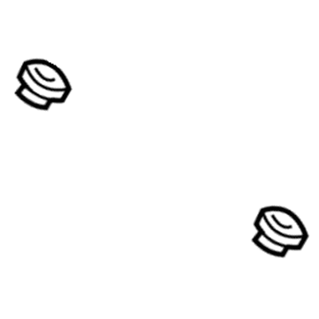 GM 96051832 Radiator Assembly Lower Insulator 96051832 GM Radiator Assembly Lower Insulator Illustration 1 of 1