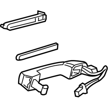 GM 13592175 Handle, Outside, Rear 13592175 GM Handle, Outside, Rear Illustration 1 of 1