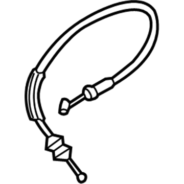 GM 23152895 Lock Cable 23152895 GM Lock Cable Illustration 1 of 1