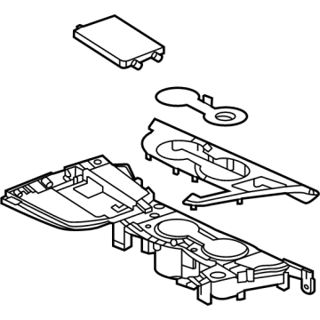 GM 84782084 Cup Holder 84782084 GM Cup Holder Illustration 1 of 1