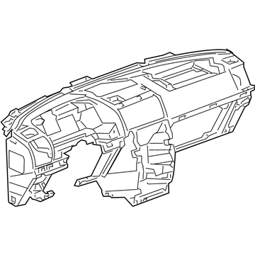 89044069 GM Instrument Panel, Gray Illustration 1 of 1