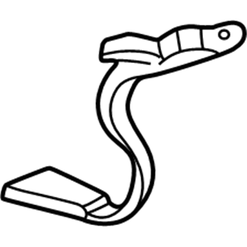12477771 GM Center Seat Belt, Front Passenger Side Illustration 1 of 1