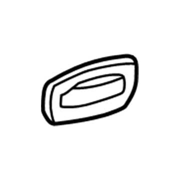 GM 15095436 Handle, Outside, Black, Rear Passenger Side 15095436 GM Handle, Outside, Black, Rear Passenger Side Illustration 1 of 1