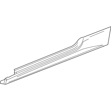 GM 23137306 Rocker Molding, Driver Side 23137306 GM Rocker Molding, Driver Side Illustration 1 of 1