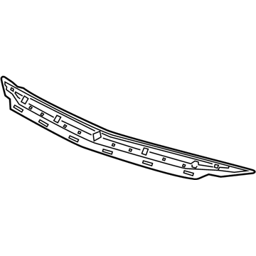 GM 39197502 Center Reinforcement 39197502 GM Center Reinforcement Illustration 1 of 1