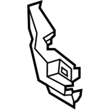 GM 39126131 Lower Absorber, Driver Side 39126131 GM Lower Absorber, Driver Side Illustration 1 of 1