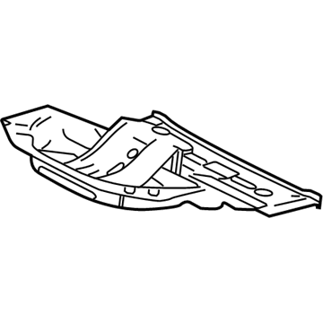 GM 22981654 Spare Tire Panel 22981654 GM Spare Tire Panel Illustration 1 of 1
