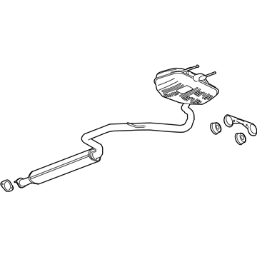 Chevy Malibu Limited Muffler - 23333715